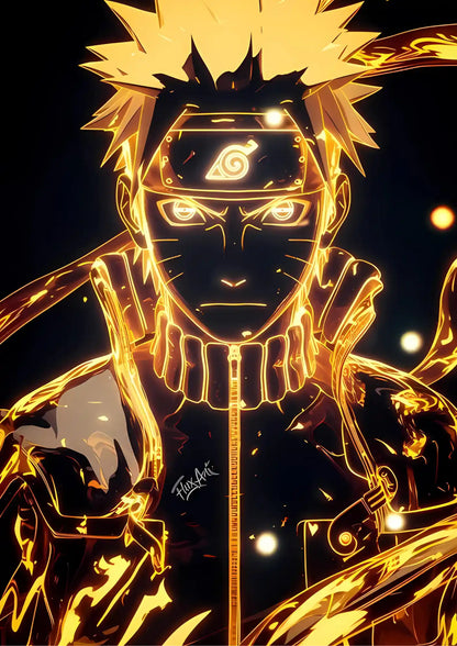 Golden Aura Power Poster