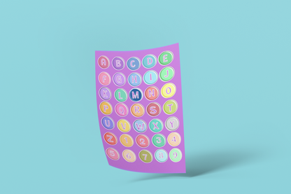 Engaging Alphabet and Number Stickers for Kids Sticker Pack (35 Pcs)