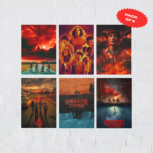 Stranger Things Poster Combo Pack of 6