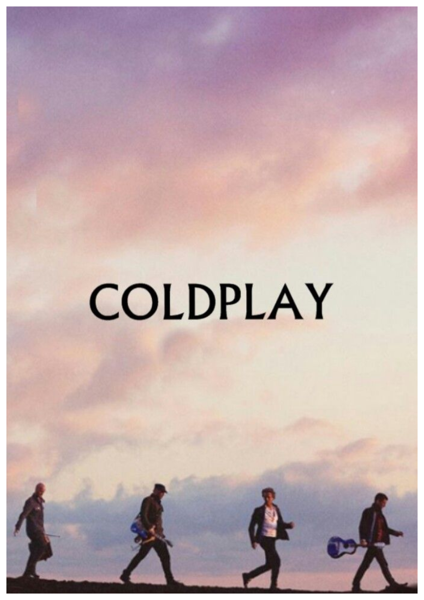 Coldplay Aesthetic Dreamy Music Poster