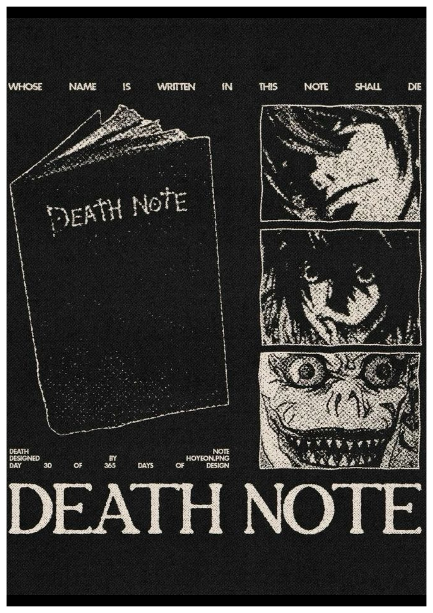 Death Note Notebook Rules Poster