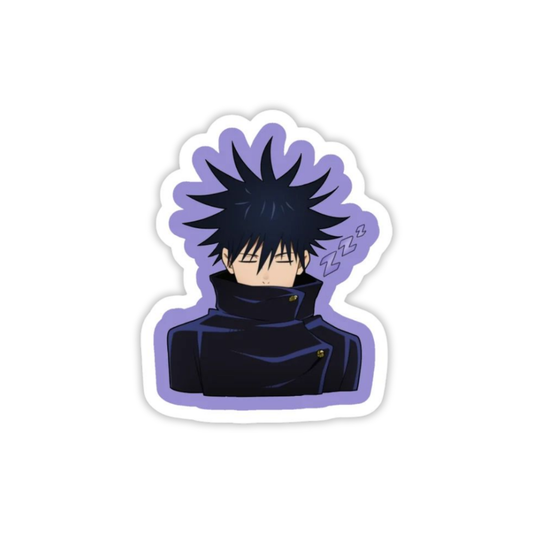 Sticker of an anime character Fushiguro Megumi Shadow Mode JJK