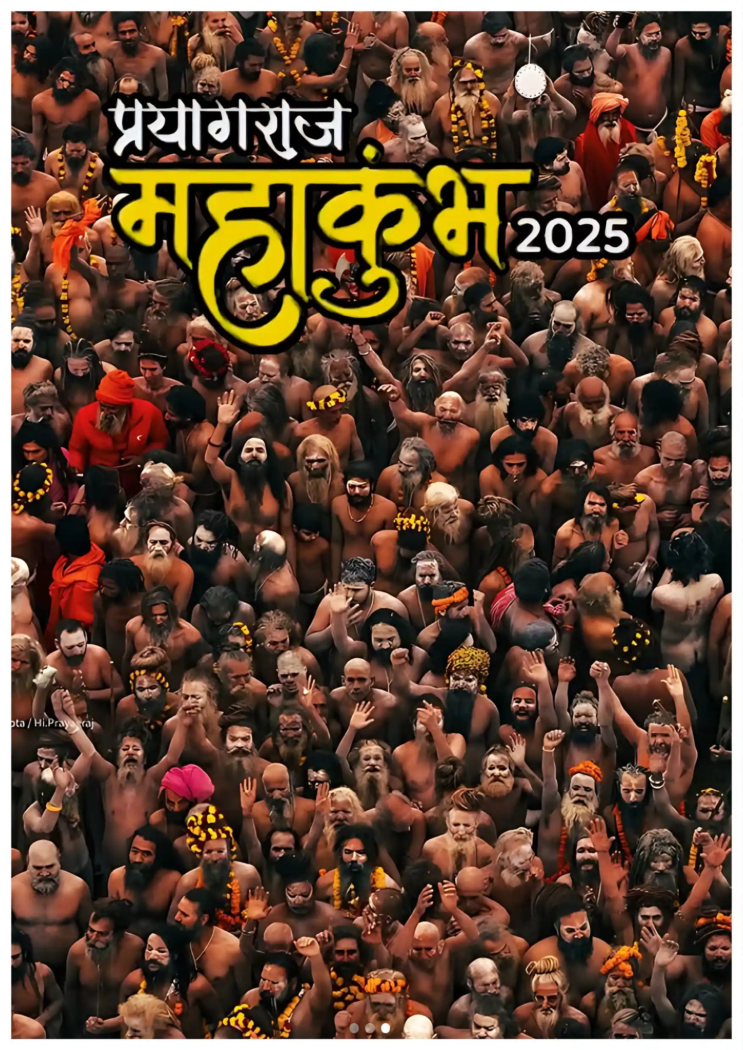 Massive Mahakumbh 2025 Devotee Gathering Poster