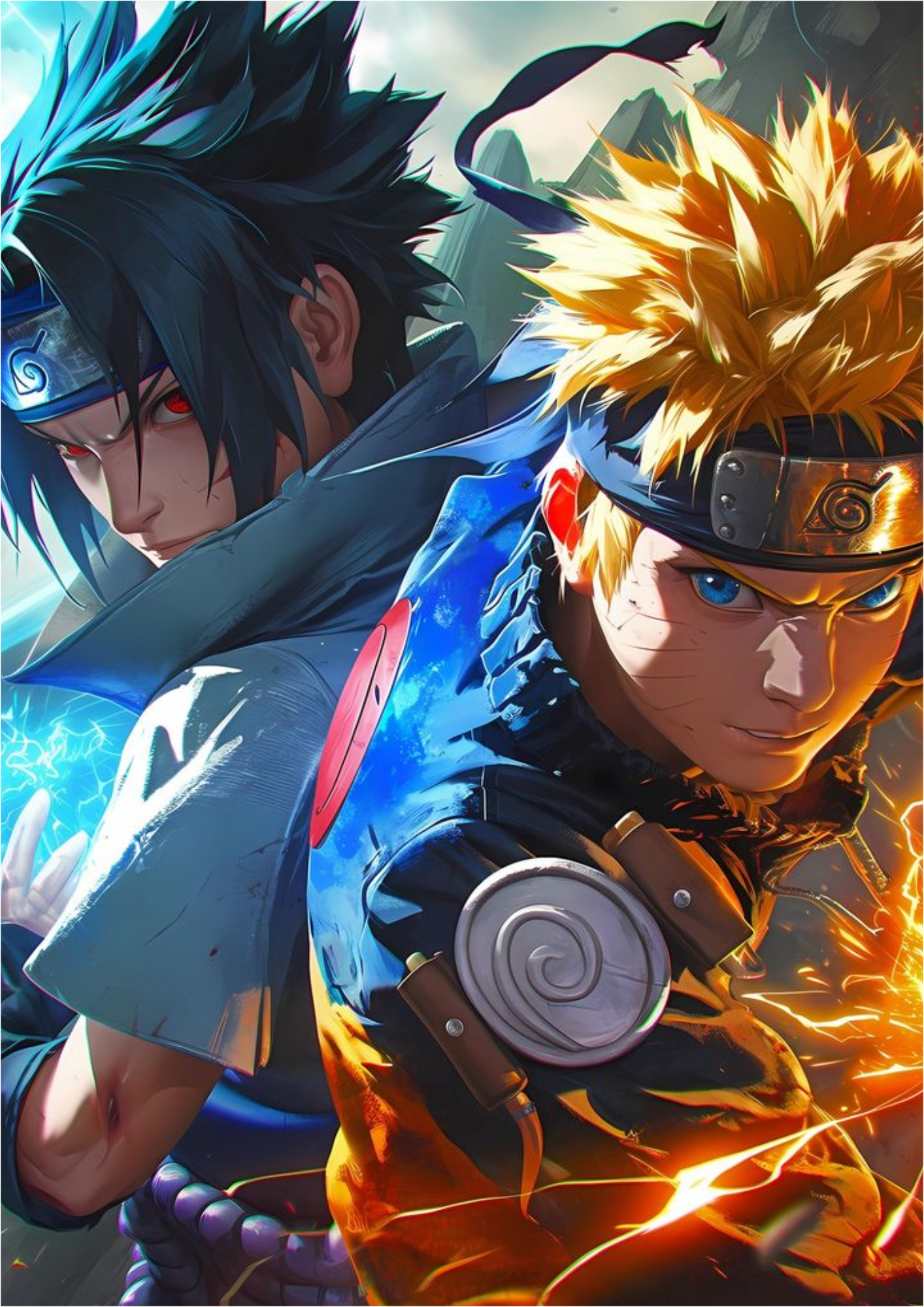 Naruto and Sasuke Ultimate Rivalry Poster