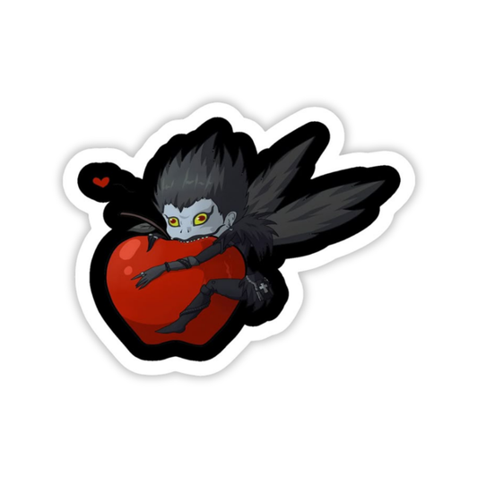Shinigami / Ryuk Sticker with an apple