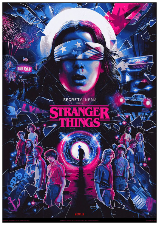 Stranger Things Upside Down Horror Poster