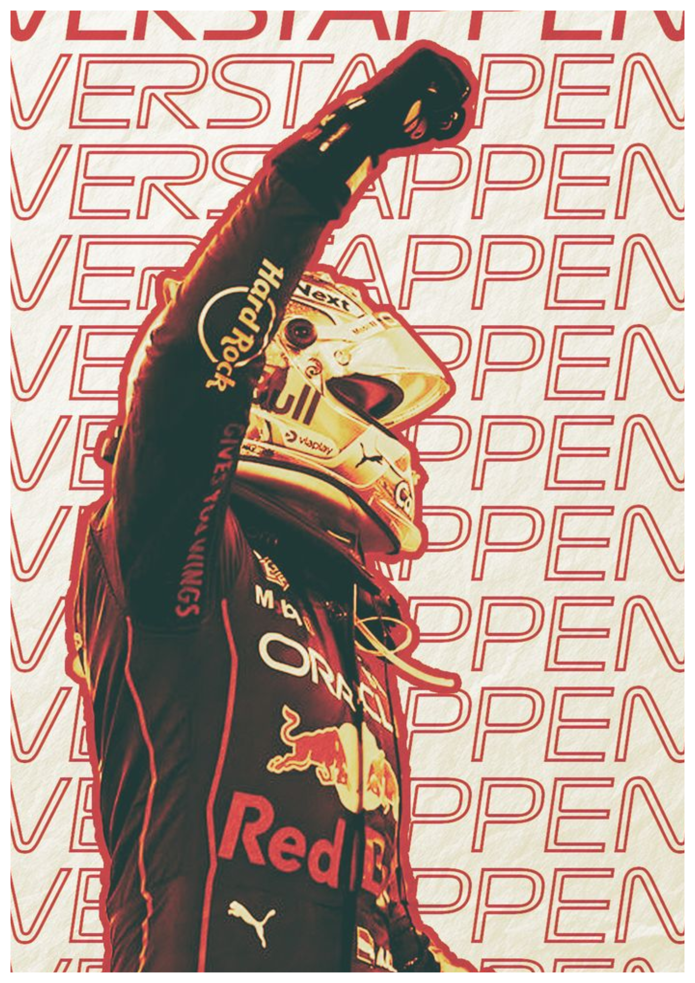 Max Verstappen Red Bull Racing Poster