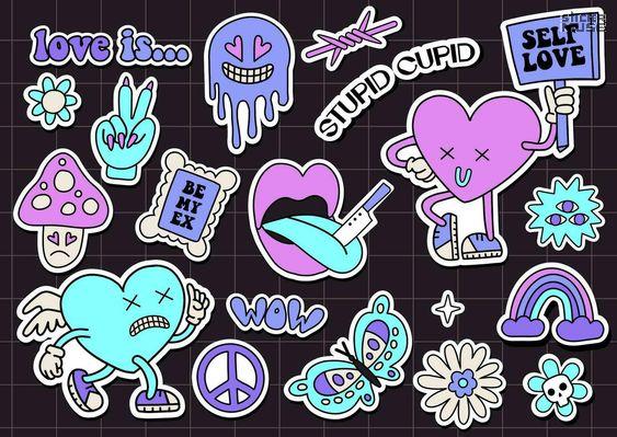 Trippy Art – Psychedelic Fun | STICKER PACK