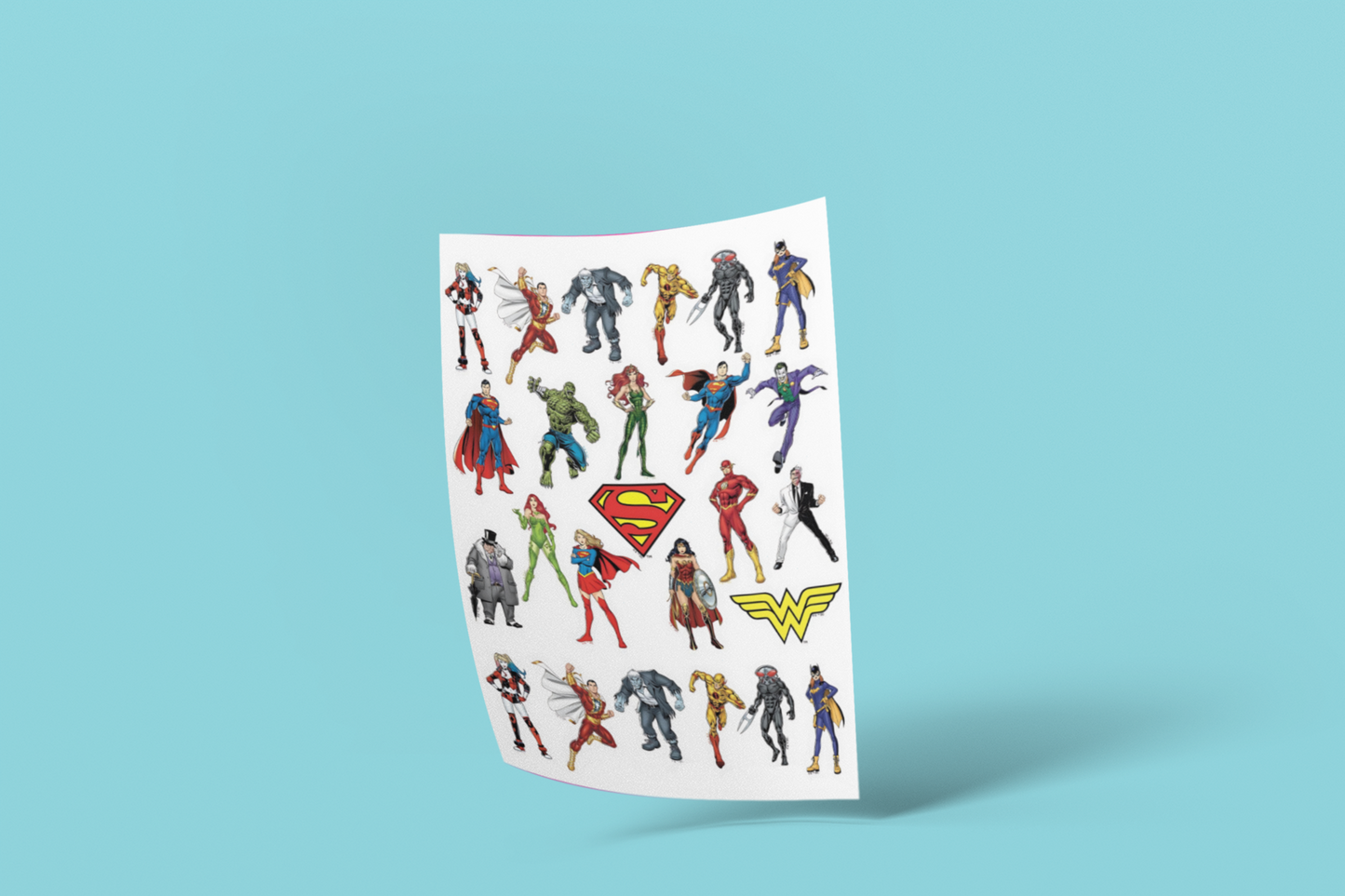 Marvel and DC Mini Heroes Sticker Collection - (25 pcs)