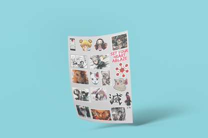 Demon Slayer Sticker Pack (19 pcs)